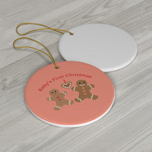 Load image into Gallery viewer, Baby's 1st Christmas Ornament (Gingerbread)