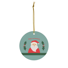 Load image into Gallery viewer, Baby's 1st Christmas Personalized Ornament (Santa)