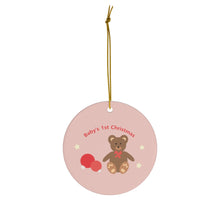 Load image into Gallery viewer, Baby&#39;s 1st Christmas Ornament (Teddy Bear)
