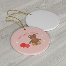 Load image into Gallery viewer, Baby&#39;s 1st Christmas Ornament (Teddy Bear)
